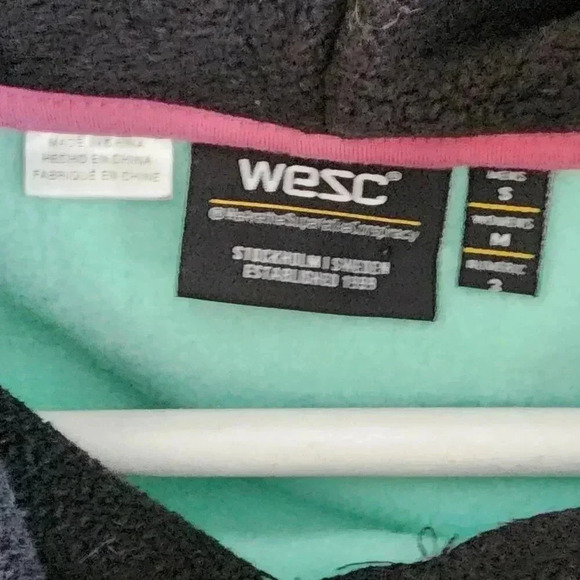 NWOT WESC Color-block Fleece Hoodie - M - Picture 3 of 6